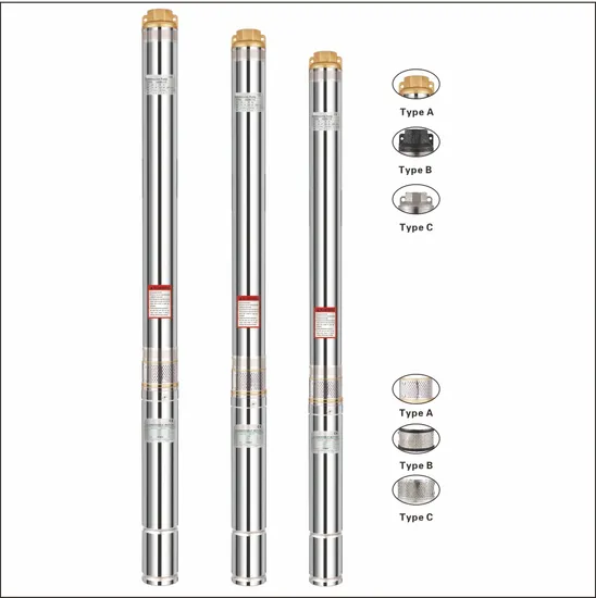 4 Inch Strong Anti-Sand High Pressure Stainless Steel Borehole Deep Well Pump