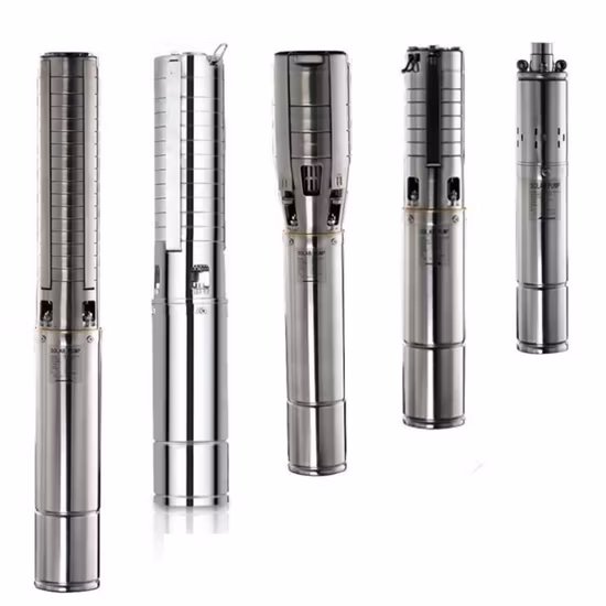 4 Inch Stainless Steel High Efficiency Copper Wire Deep Well Pump for Borehole Agriculture Irrigation Solar Electric Submersible Farm Pressure Water Pump