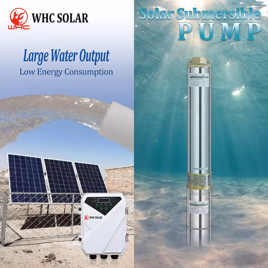 Solar DC Surface Booster Water Pump with MPPT Controller for Irrigation