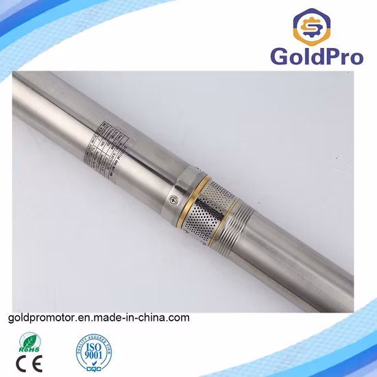4sdm High Speed Copper Wire Plastic Impeller Multistage Stainless Steel Body Submersible Drainage Electric Deep Well Water Pump with MPPT Controller